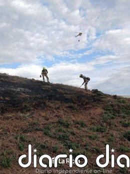 Extinguido el incendio de Ezcaray que ha calcinado 0,75 hectáreas