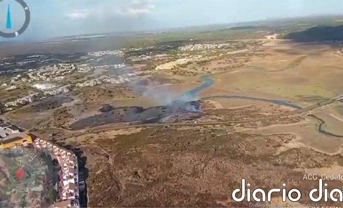 Extinguido el incendio forestal en Costa Esuri (Huelva)
