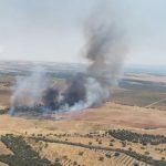 Extinguido el incendio originado este martes en Malpica de Tajo, que ha tenido Situación Operativa Nivel 1