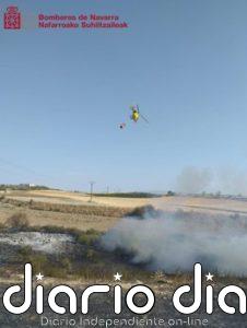 Extinguido un incendio de vegetación que ha afectado a una hectárea de terreno en Viana