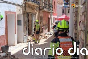 Fallece un trabajador en el derrumbe de un edificio en Sariñena (Huesca)