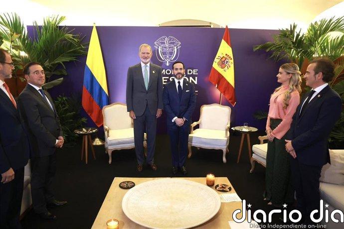 Felipe VI y De la Espriella escenifican la relación de "fraternidad" de España y Colombia antes de la toma de posesión
