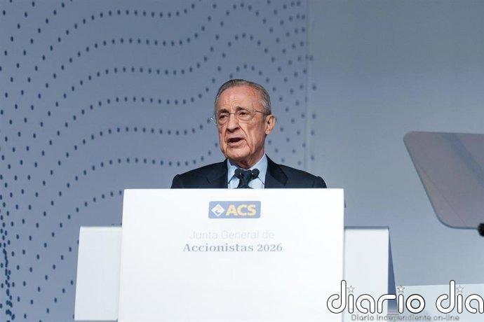 Florentino Pérez se embolsa 23 millones de euros al vender acciones de ACS procedentes del plan de incentivos