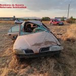 Herida grave una mujer de 26 años tras sufrir un accidente vial Lerín