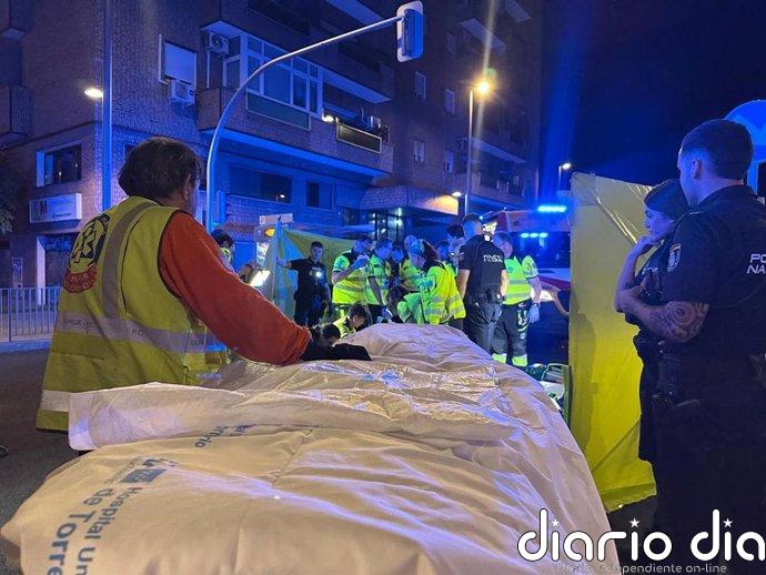 Herida grave una mujer de 64 años tras ser atropellada por una moto en Usera