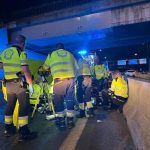 Herido de gravedad un hombre de 46 años tras ser atropellado cuando intentaba cruzar la M-30 en Arganzuela