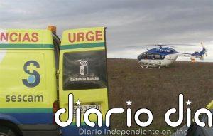 Herido muy grave un motorista 71 años tras sufrir una salida de vía en Trillo