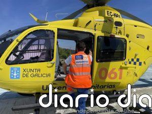 Heridos un adulto y un niño tras un sufrir un accidente con el quad en el que circulaban en Coristanco