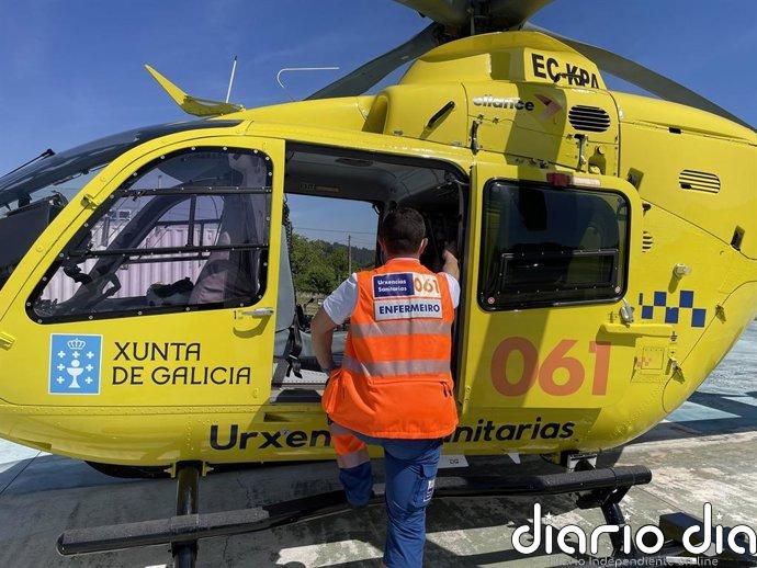 Heridos un adulto y un niño tras un sufrir un accidente con el quad en el que circulaban en Coristanco