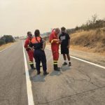 Huelva capital mantiene apoyo al incendio de Niebla con Protección Civil y bomberos preparados