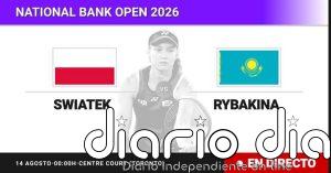 Iga Swiatek - Elena Rybakina, en directo hoy: sigue el partido de National Bank Open