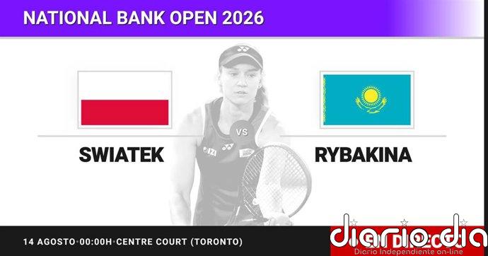 Iga Swiatek - Elena Rybakina, en directo hoy: sigue el partido de National Bank Open