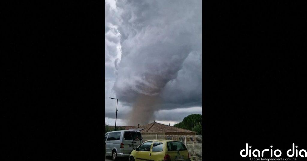 Imágenes de un impresionante tornado que ha dejado 41 heridos en el sur de Francia