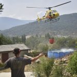 Incendio de Riglos (Huesca): La lluvia propicia una noche de trabajo "muy productivo"