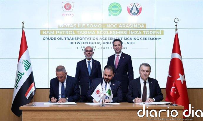 Irak y Turquía prolongan un año el funcionamiento del estratégico oleoducto entre Kirkuk y Ceyhan