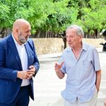Jaime Martínez analiza con el arquitecto Rafael Moneo la situación de la Fundación Pilar i Joan Miró