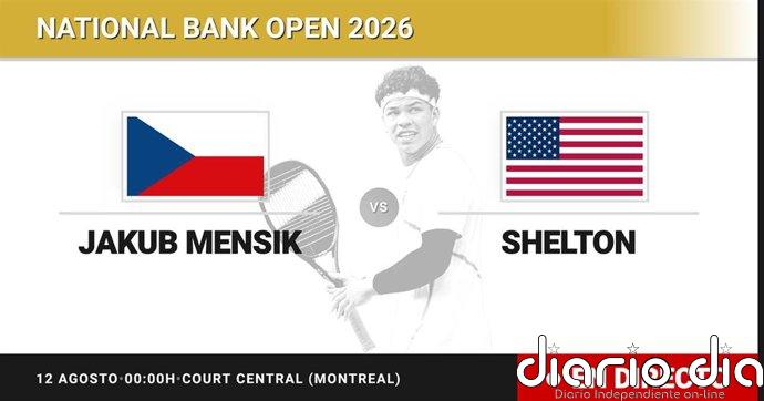 Jakub Mensik - Ben Shelton, en directo hoy: sigue el partido de National Bank Open