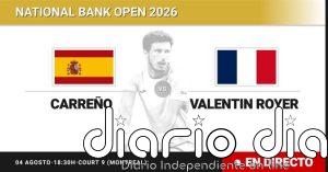 Jaume Munar - Alexander Blockx, en directo hoy: sigue el partido de National Bank Open