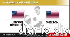 Jenson Brooksby - Ben Shelton, en directo hoy: sigue el partido de National Bank Open