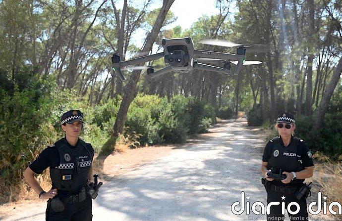 Jerez (Cádiz) realiza "patrullajes aéreos" con drones para prevenir incendios en su zona rural