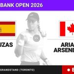 Jessica Bouzas Maneiro - Ariana Arseneault, en directo hoy: sigue el partido de National Bank Open