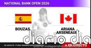 Jessica Bouzas Maneiro - Ariana Arseneault, en directo hoy: sigue el partido de National Bank Open