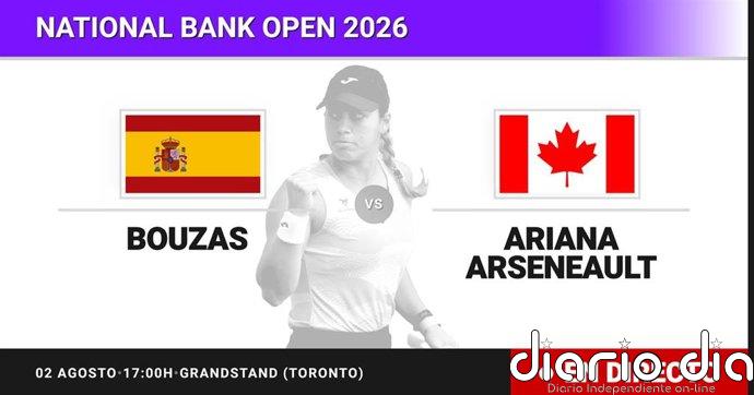 Jessica Bouzas Maneiro - Ariana Arseneault, en directo hoy: sigue el partido de National Bank Open