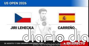 Jiri Lehecka - Pablo Carreno Busta, en directo hoy: sigue el partido de US Open ATP