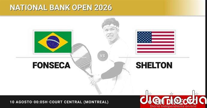 Joao Fonseca - Ben Shelton, en directo hoy: sigue el partido de National Bank Open