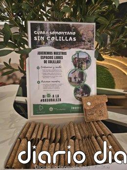 La campaña 'Guara Somontano sin colillas' se renueva para promover un turismo más responsable y sostenible Durante esta nueva edición se distribuirán 5.000 ceniceros de bolsillo y reutilizables.