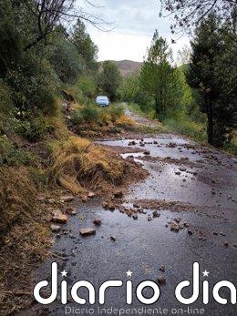 La Diputación activará la línea de catástrofes para sufragar los gastos causados por las lluvias torrenciales