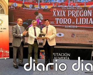La Diputación de Almería acoge el XXIX Pregón del Toro de Lidia, a cargo de Gonzalo Bienvenida
