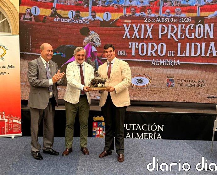 La Diputación de Almería acoge el XXIX Pregón del Toro de Lidia, a cargo de Gonzalo Bienvenida