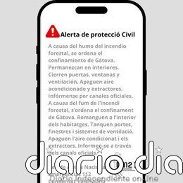 La Generalitat ordena el confinamiento de Gátova por el incendio forestal de Segorbe
