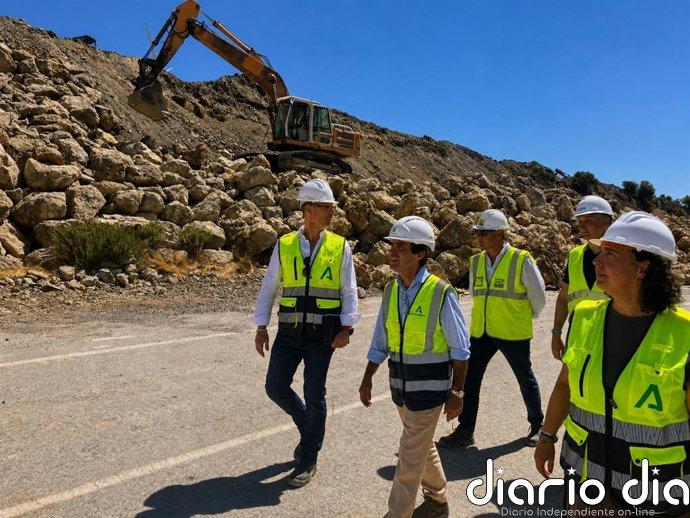 La Junta despliega a más de 20 trabajadores en las obras de emergencia de la autovía Jerez-Los Barrios (Cádiz)