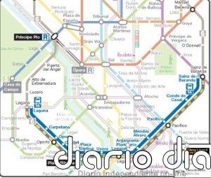 La Línea 6 de Metro cierra el fin de semana entre Sainz de Baranda y Laguna y habrá autobuses gratuitos de la EMT
