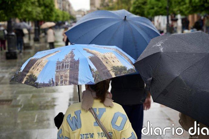 La lluvia y las tormentas ponen en alerta amarilla este sábado a zonas de todas las provincias, excepto de Huelva