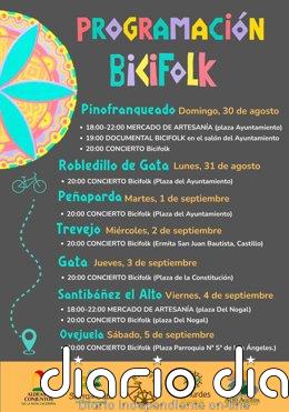 La Misión BiciFolk recorrerá las Aldeas Históricas de la Raya cacereña con música y cultura popular