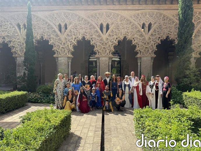 La Morisma de Aínsa reivindica en la Aljafería su papel como patrimonio aragonés antes de su representación nocturna