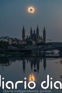 La NASA elige como foto del día una imagen del eclipse solar desde Zaragoza