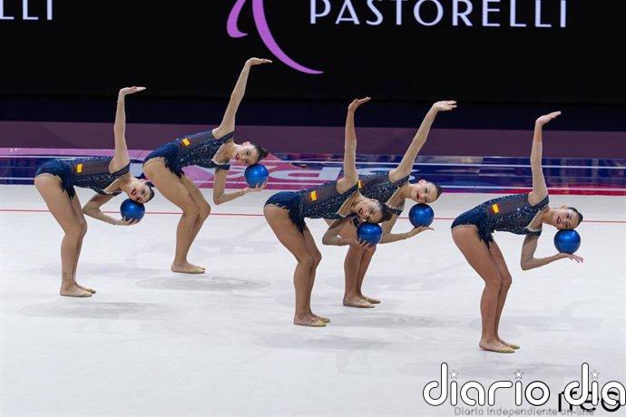 La oscense Inés Bergua hace historia: España vuelve a ser campeona del mundo de gimnasia rítmica