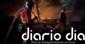 La UME se vuelca en el control del incendio forestal de Niebla