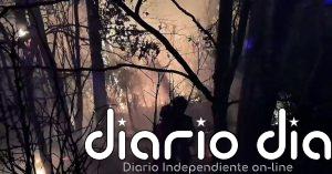 La UME trabaja durante toda la noche para evitar que las llamas avancen en el barranco Carbonera
