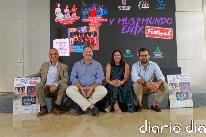 La V edición del festival Musimundo Enix (Almería) lleva este viernes ritmos latinos, jazz y swing al municipio