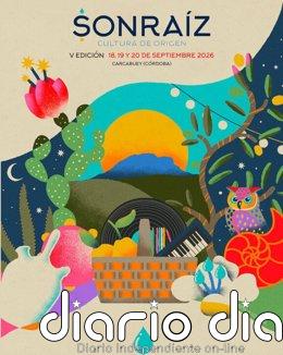 La Yegros, Blanca Paloma y Tära encabezan la nueva edición del festival Sonraíz, que se celebrará en Carcabuey (Córdoba) Archivo - Cartel del festival Sonraíz 2026, que se celebrará el próximo septiembre en Carcabuey.
