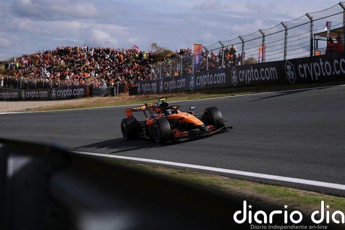 Lando Norris logra la 'pole' de Zandvoort bajo el chispeo final