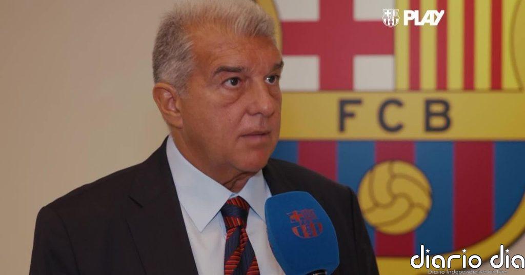Laporta vuelve a la carga y dice que la oferta por Julián Álvarez sigue en pie