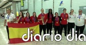 Las campeonas de Europa de baloncesto sub 18 regresan a Madrid tras arrasar a sus rivales
