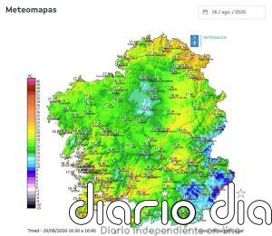 Las temperaturas se desploman por debajo de los 15 grados en el interior de Galicia: Manzaneda marca 5,2 ºC esta tarde