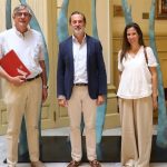 Le Senne recibe en el Parlament al presidente del Colegio de aparejadores y arquitectos técnicos